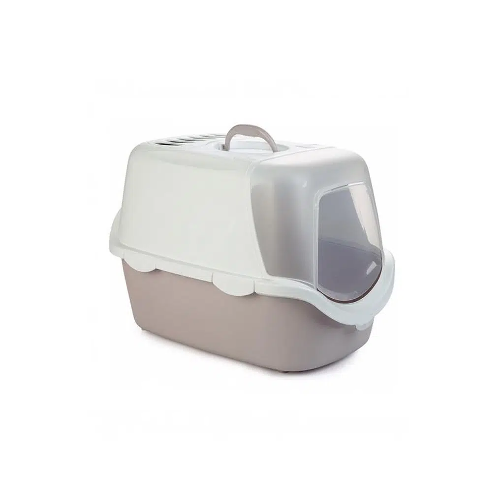 Stefanplast Easy Clean Kapalı Kedi Tuv-40x56x40cm Pembe/Beyaz