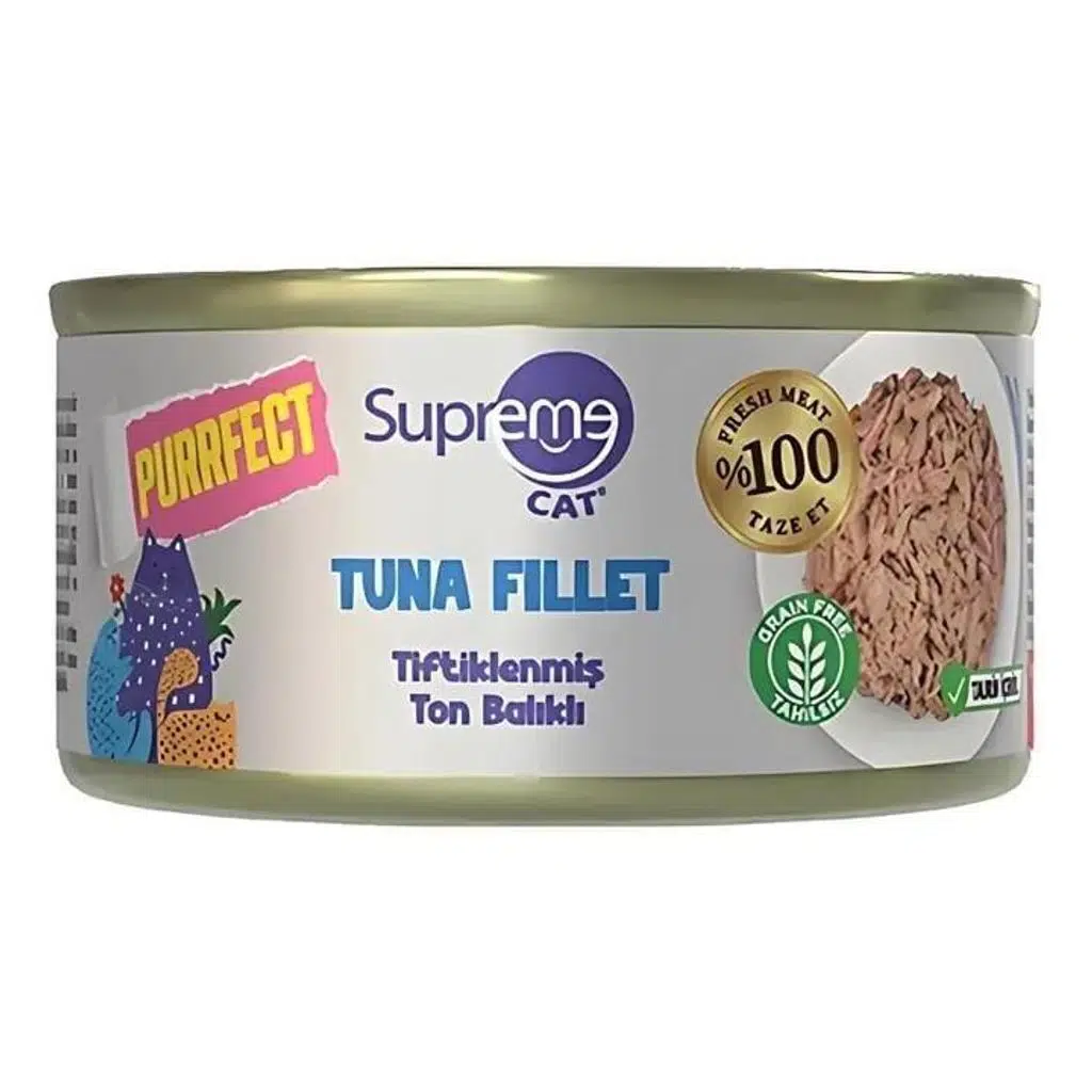 Supreme Cat Tiftiklenmiş Ton Balıklı Kedi Konservesi70gr