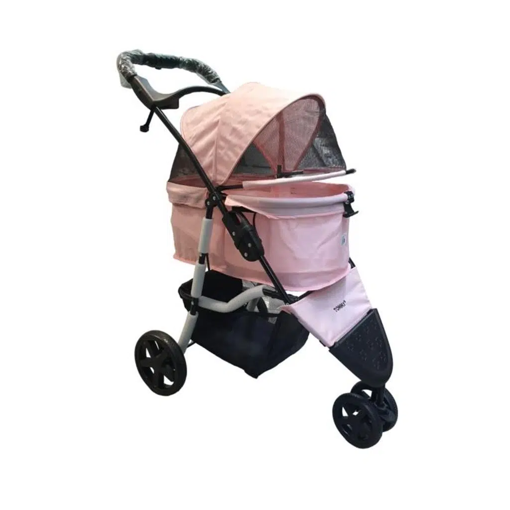Tommy Evcil Hayvan Arabası 86x46x94,5cm Pembe Max 15 Kg