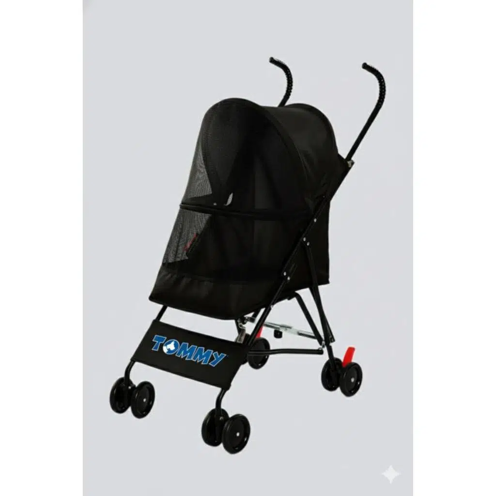 Tommy Evcil Hayvan Arabası Siyah 60*43*94cm Max 15 Kg