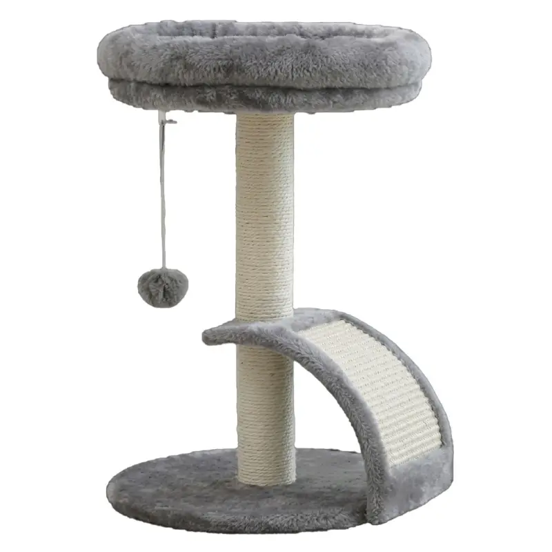 Tommy Teraslı Köprülü Kedi Tırmalama Gri 36x36x52