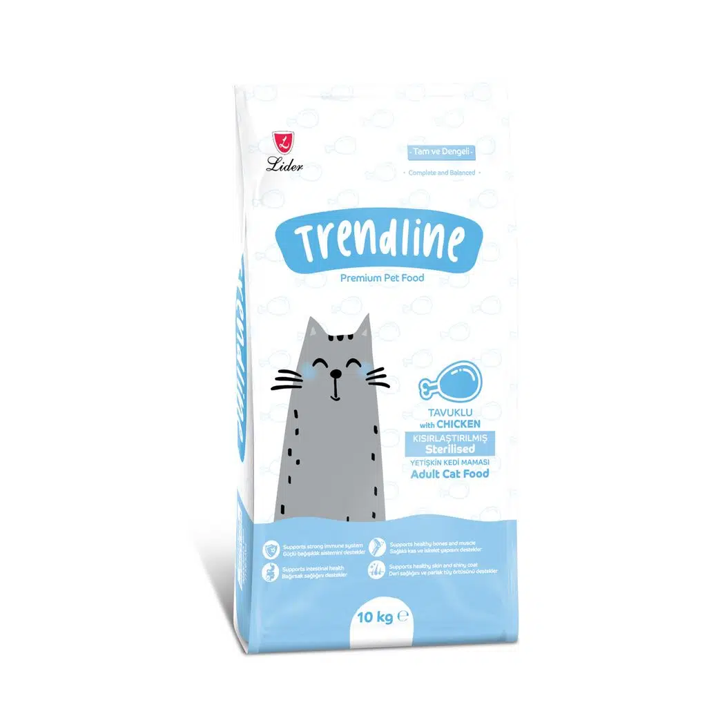 Trendline Tavuklu Kısırlaştırılmış Yetişkin Kedi Maması 10 Kg