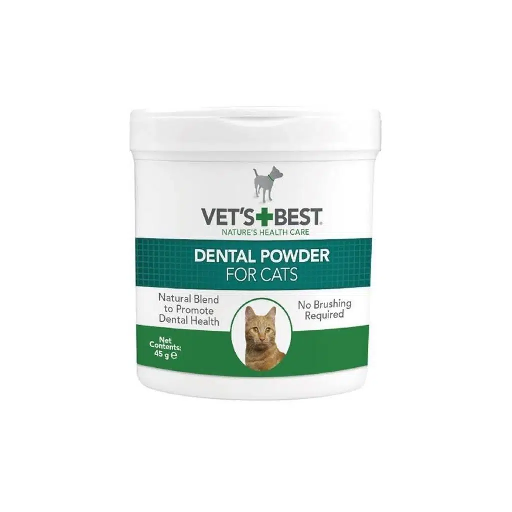 Vets Best Kediler Için Deniz ,Spirulina Yosunu Özlü Plak Ve Tartar Önleyici Ağız Bakım Tozu 45gr