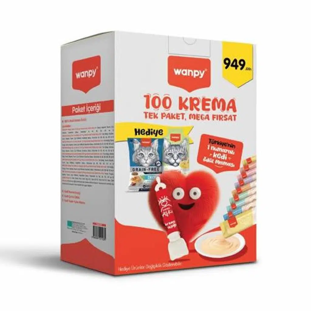 Wanpy 100 lü Mega Avantaj Krema Paketi