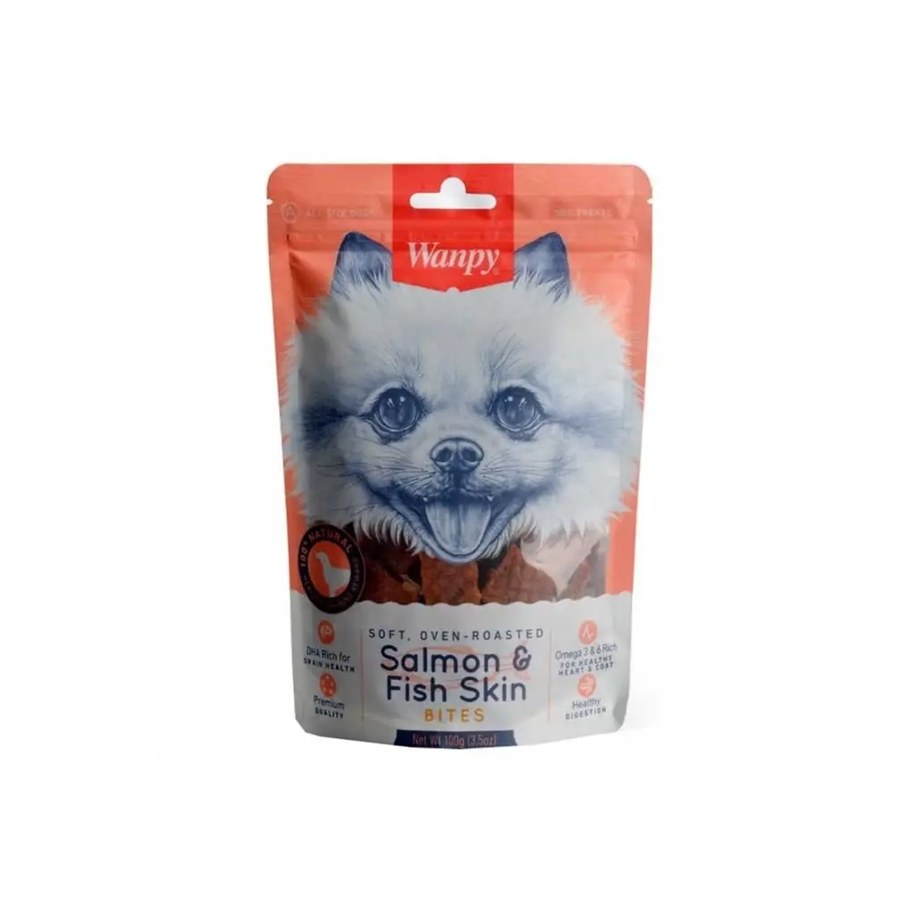 Wanpy Gerçek Somon Dilimleri Köpek Ödülü 100 gr 