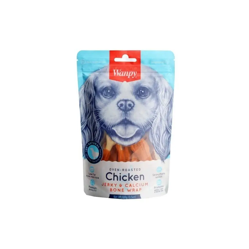 Wanpy Kalsiyumlu Gerçek Tavuk Köpek Ödülü 100 Gr