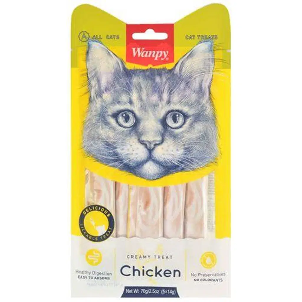 Wanpy Tavuklu Krema Kedi Ödülü 5x14 Gr