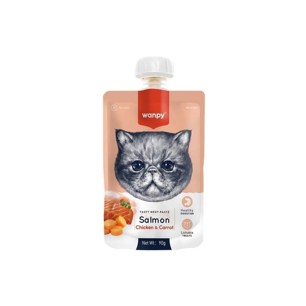 Wanpy Taze Somonlu Tavuklu Kedi Et Ezmesi 90 gr
