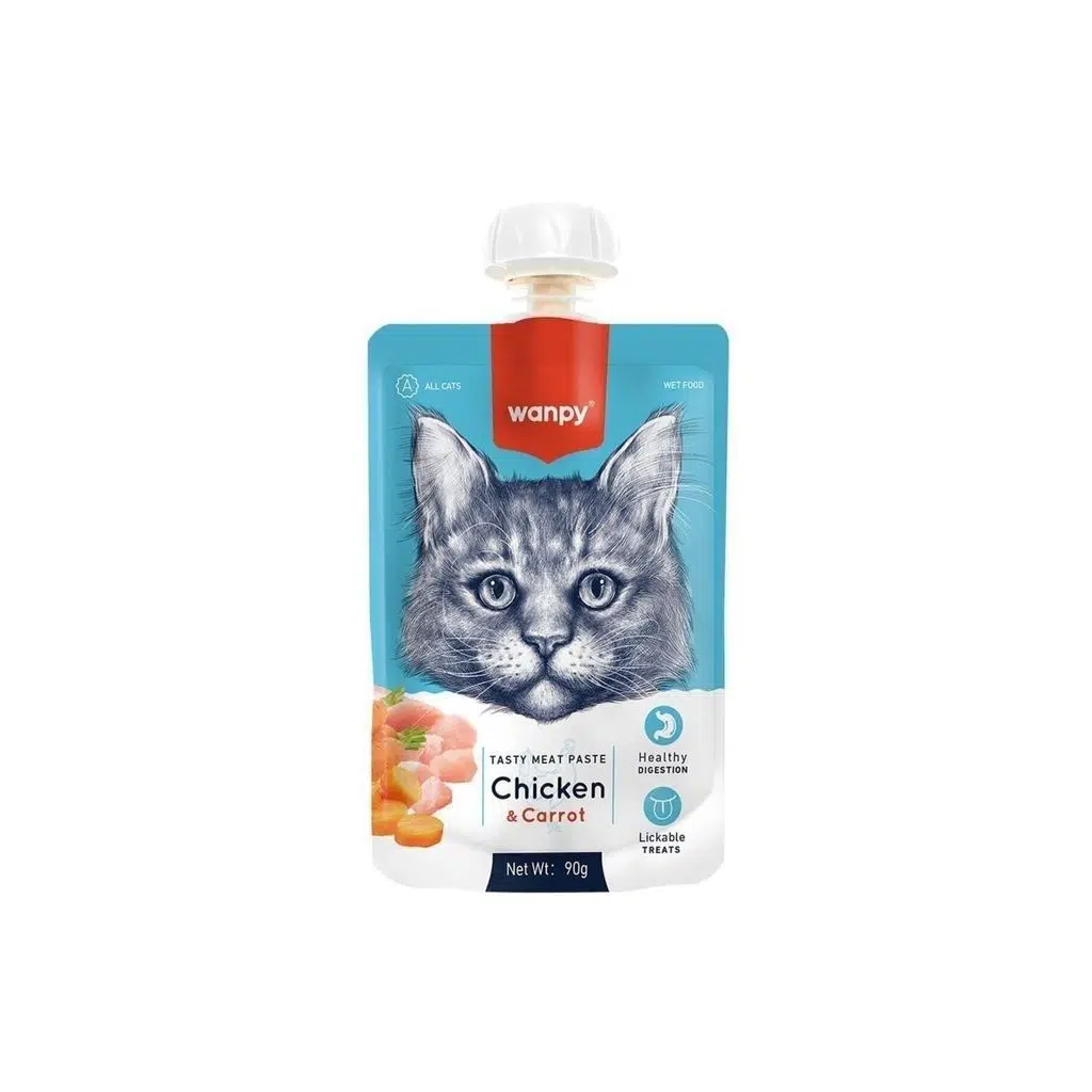 Wanpy Taze Tavuklu Havuçlu Kedi Et Ezmesi 90 gr