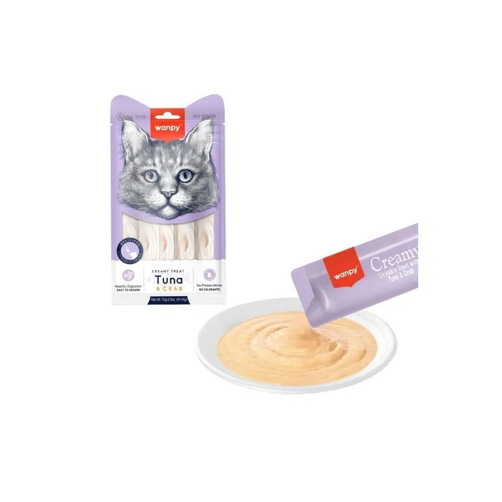 Wanpy Ton Yengeçli Krema Kedi Ödülü 5x14 gr