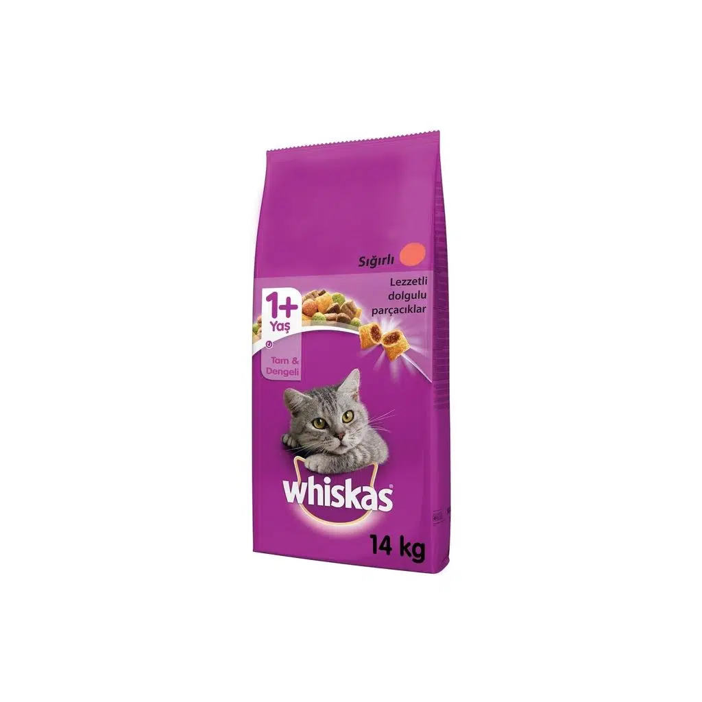 Whiskas Biftekli ve Sebzeli 14 kg Yetişkin Kuru Kedi Maması