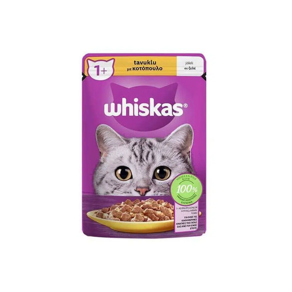 Whiskas Pouch Jöle İçinde Tavuklu Kedi Konservesi 85gr