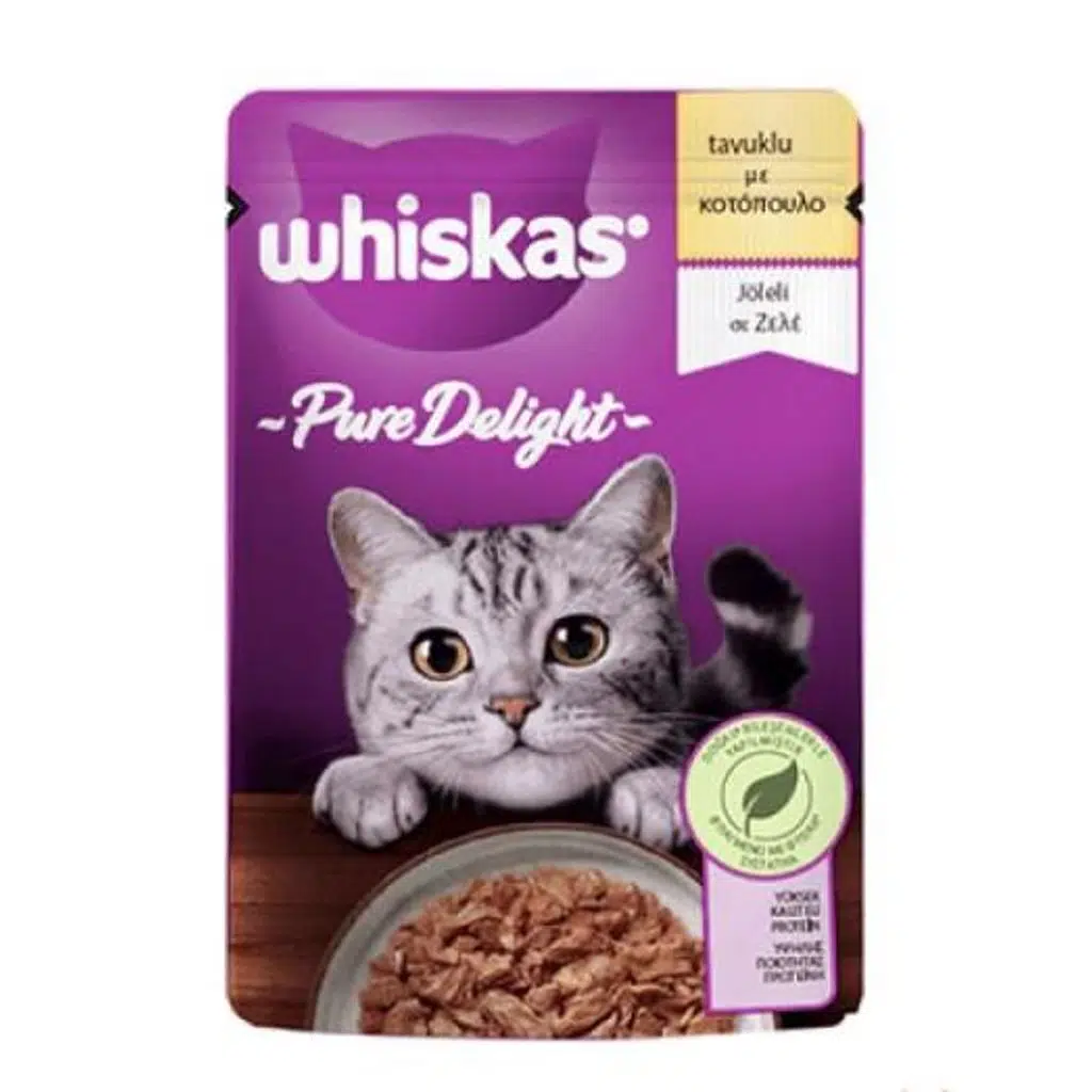 Whiskas Pouch Pure Delight Jöle İçinde Tavuklu Kedi Konservesi 85gr
