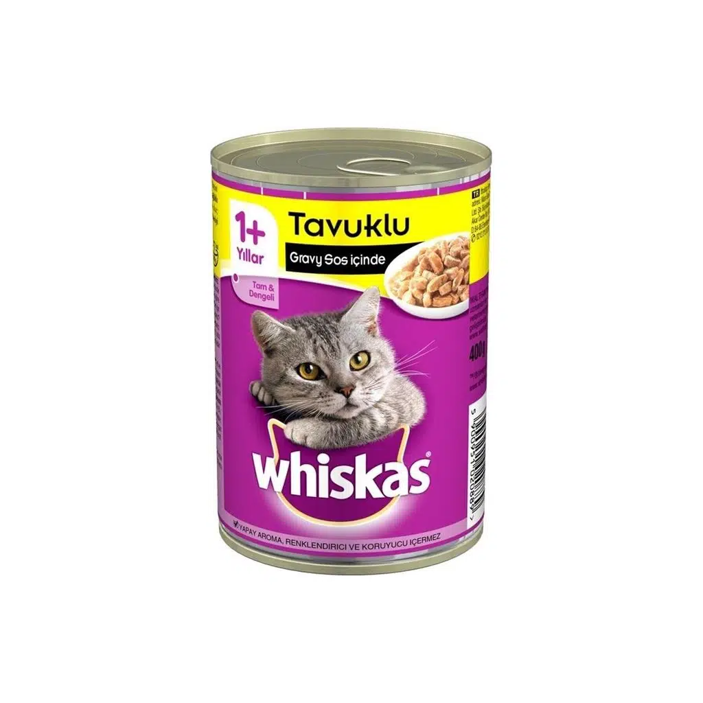 Whiskas Sos İçinde Tavuklu Kedi Konservesi 400gr