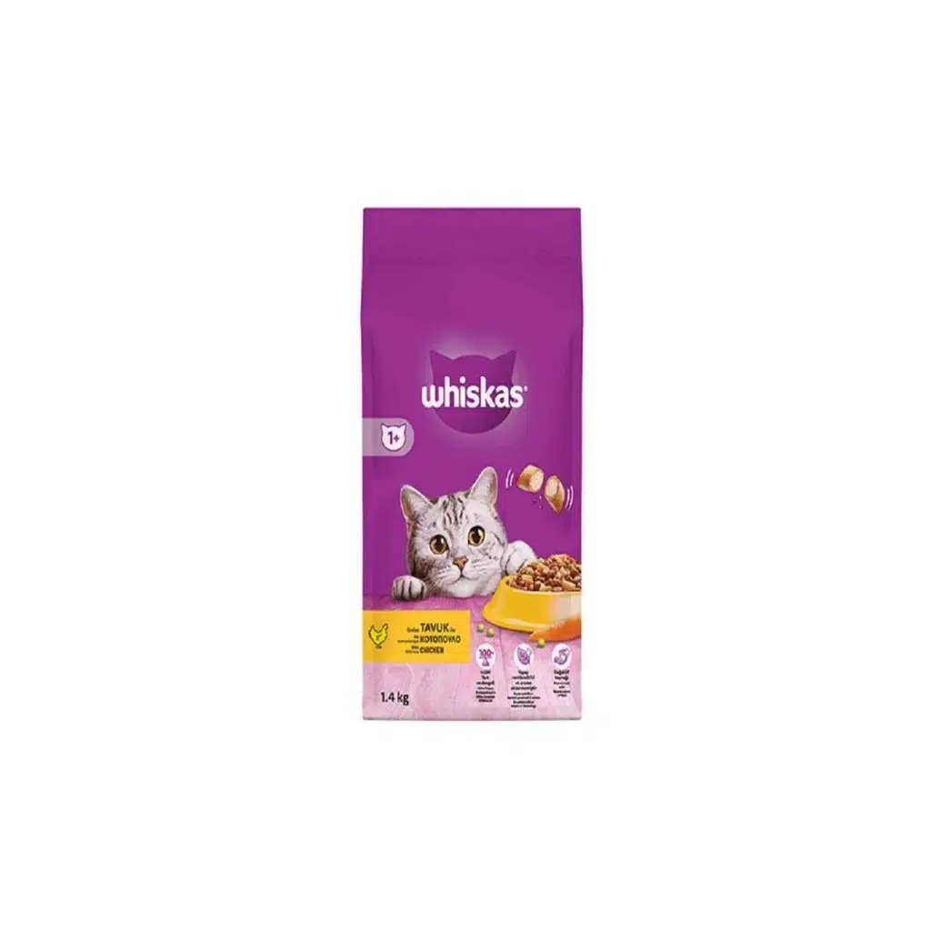 Whiskas Yetişkin Tavuklu Kedi Maması 1.4 Kg