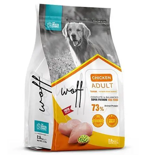 Woff Dog Adult Tavuklu Köpek Maması 2.5 KG
