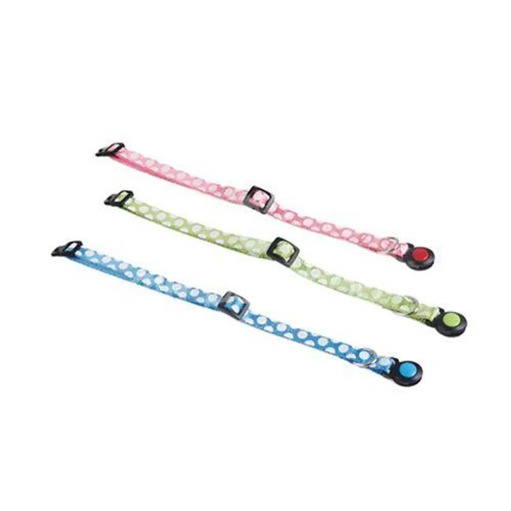 Zampa Bianco Çıngıraklı Kedi Boyun Tasması Pembe, 1x20-30 Cm