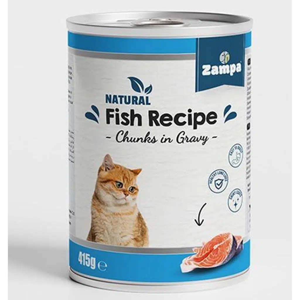 Zampa Cat Balık Etli Kedi Konservesi 415g