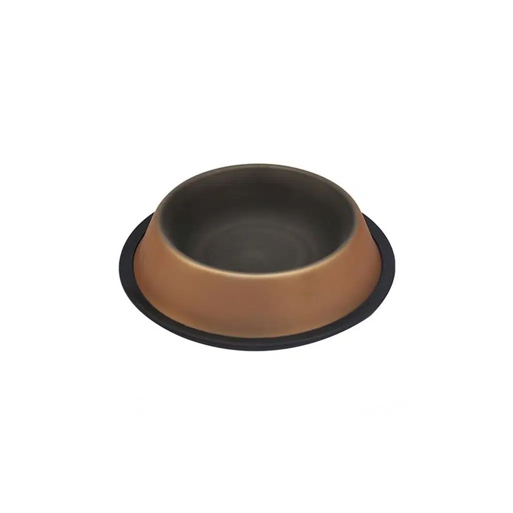 Zampa 32 OZ Kaymaz Tabanlı İçi Dışı RenkiÇelik Mama/Su Kabı 