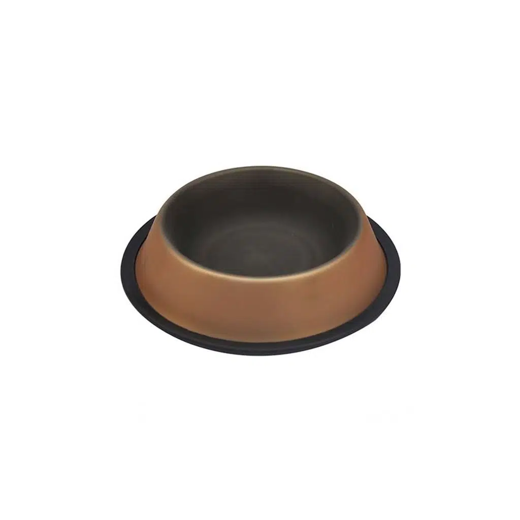 Zampa 8 OZ Kaymaz Tabanlı İçi Dışı RenkiÇelik Mama/Su Kabı 