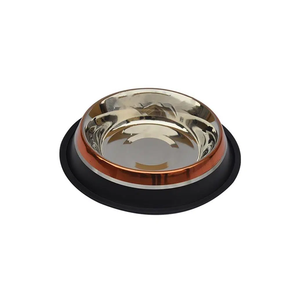 Zampa 32 OZ Kaymaz Tabanlı İki RenkiÇelik Mama/Su Kabı 