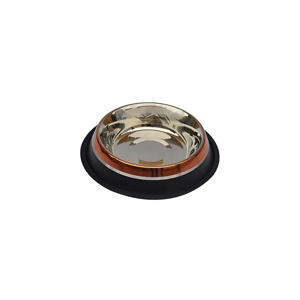 Zampa 8 OZ Kaymaz Tabanlı İki Renkli Çelik Mama/Su Kabı 