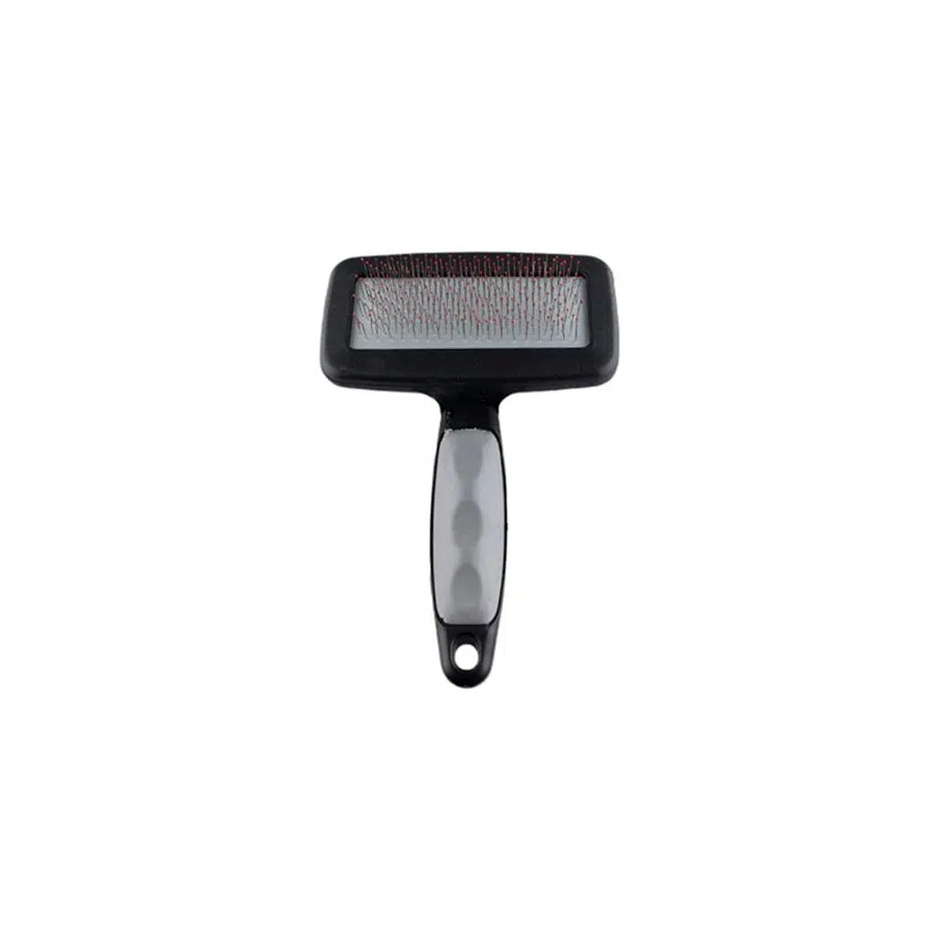 Zampa Slikon Top Başlıklı Kedi/Köpek Tarak M 14x9cm, Gri