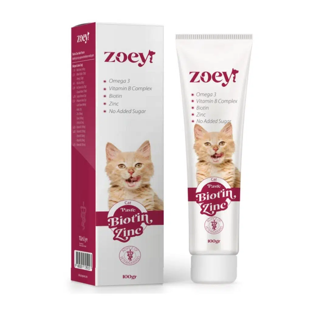 Zoey Biotine Zinc Deri Ve Tüy Sağlığı Gelişimini Destekleyici Paste 100 Gr
