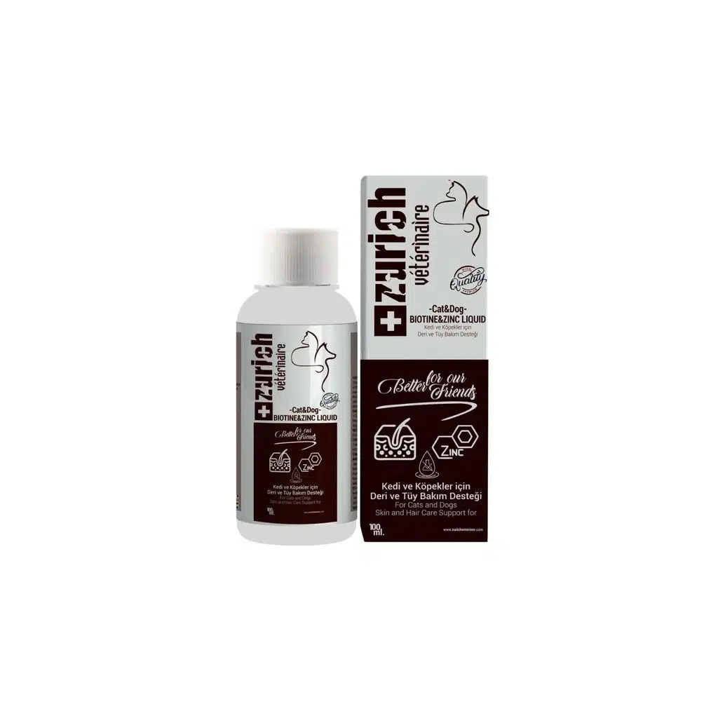 Zurich Kedi Köpek Biotin Deri Ve Tüy Bakımı Likit 100 ML