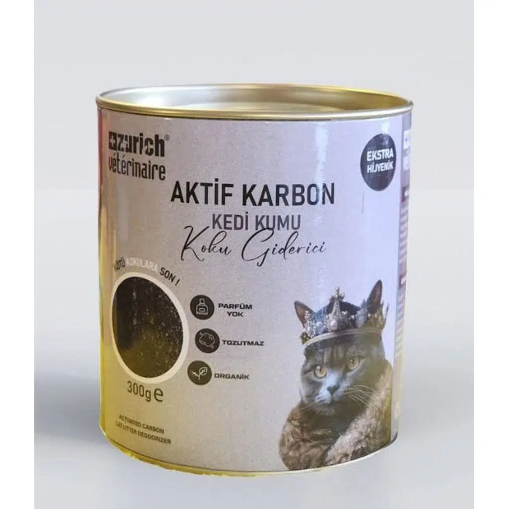 Zürih Aktif Karbon Kedi Kumu Koku Giderici 300 gr